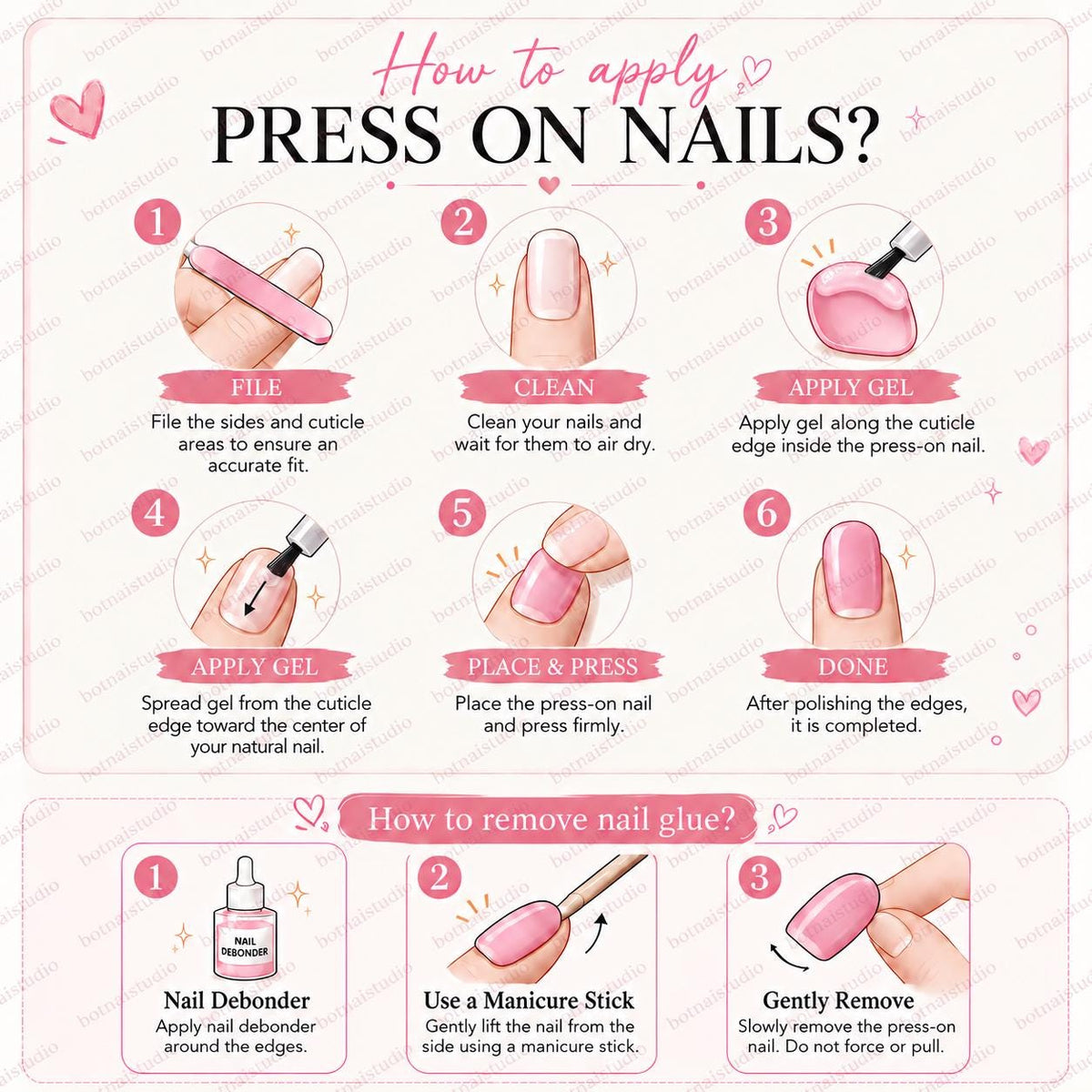 Autumn Maple Leaf Press-On Nails – Brown Cat Eye – Gold Glitter Details