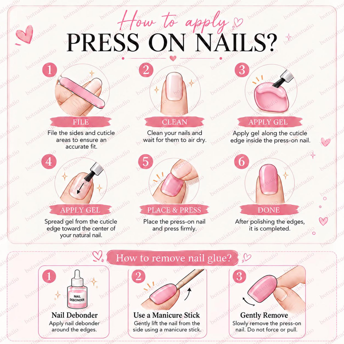 Tiger Print Press-On Nails – Brown Cat Eye – Black Animal Print Details