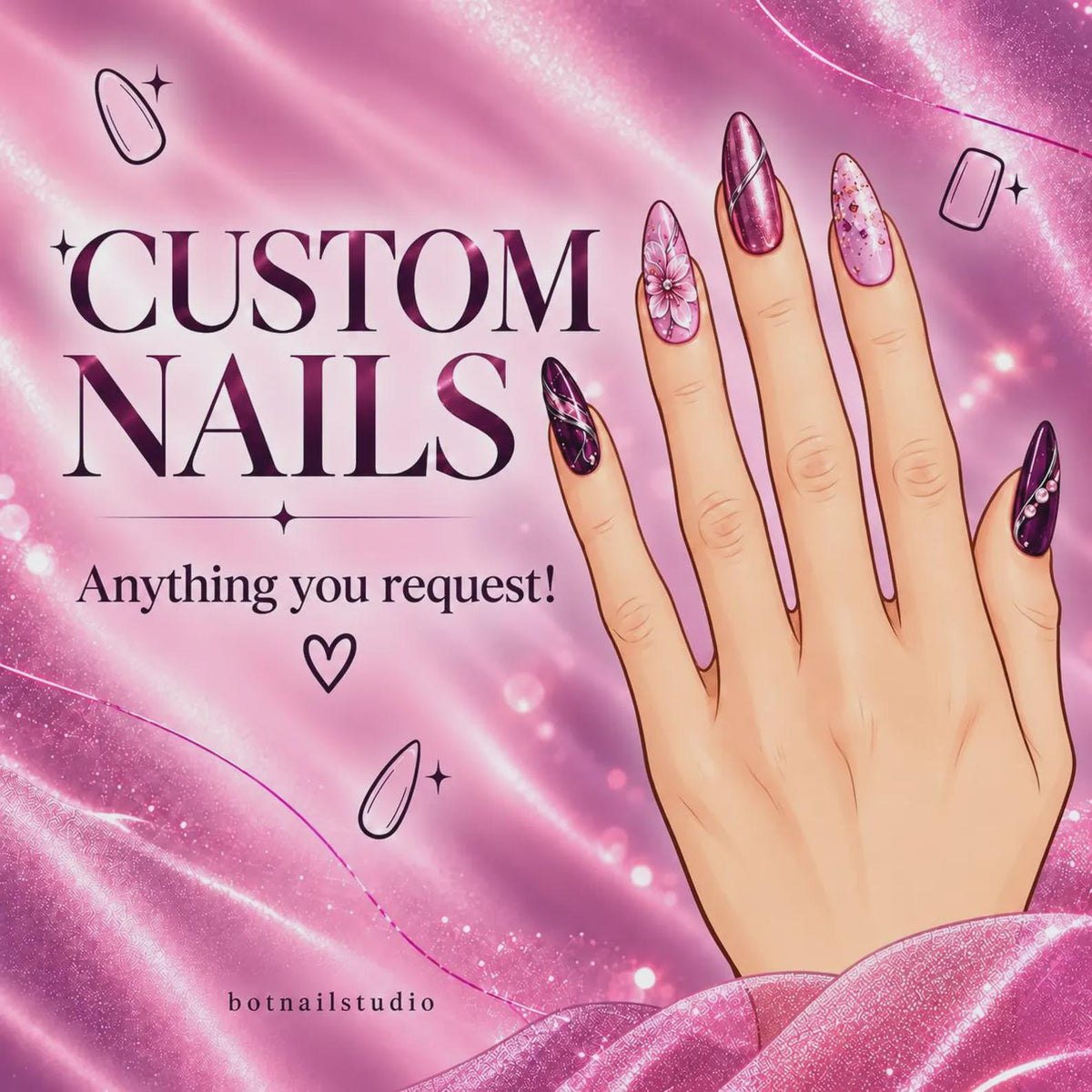 Leopard Press-On Nails – Glossy Almond – Tan Brown Animal Print